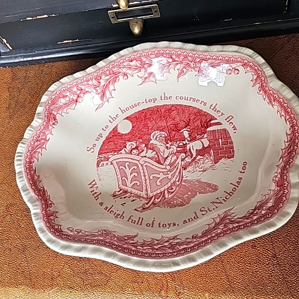 Twas The Night Before Christmas Serving Bowl